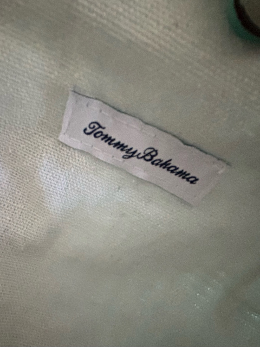 Tommy Bahama Teal Fish-Shaped Woven Bag - Picture 8 of 13